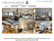 Tablet Screenshot of apartmentworld.info